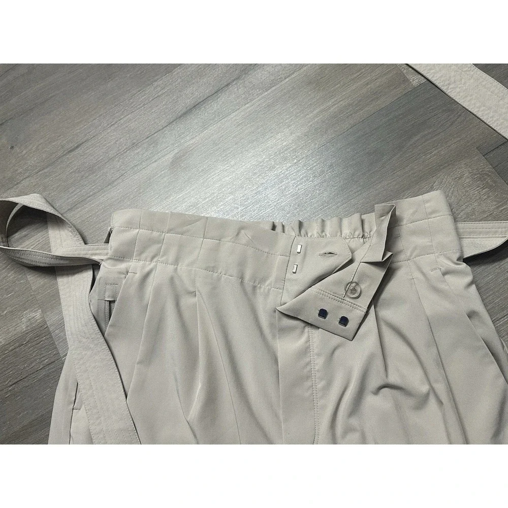 Athleta Skyline Pant II Womens 12T Brownstone Beige Lightweight Belted - Picture 6 of 13
